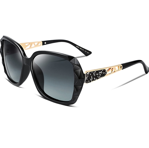 Women sunglasses square glasses polarized shiny - Picture 3 of 14